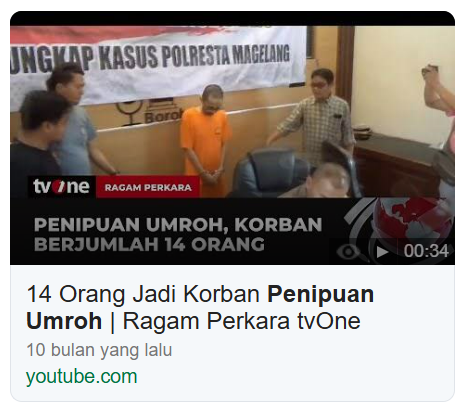 Penipuan Umroh 1